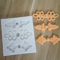Detailed silicone mold with traditional Chinese knot designs for fondant and chocolate - Chinese Knot