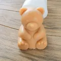 Detail view of 3D bear silicone mold for chocolate and fondant cake decorating - Hold hands bear