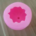 Primo piano dello stampo in silicone rosa a forma di zucca per torte di Halloween - 1# (5.8x4cm)