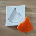 Creative bitten watermelon slice silicone mold for DIY baking and cake decoration - Watermelon