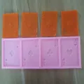 Stampo in silicone con quattro design di carte da gioco Ace per decorazione torte e DIY - Rosa Ace (4 Cavità)