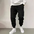 Klassische schwarze Herren-High-Street-Jogginghose mit elastischem Bund und Kordelzug - S / Unterteile / Schwarz