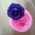 Stampo in silicone a forma di rosa 3D per decorazione torte e cioccolato fondente - Forma a Rosa 3D (Rosa) / Casuale