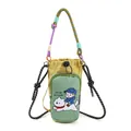 Cartoon cute dopamine style crossbody bag for water bottle and phone in yellow and green - Green Little Knight