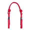 Replacement red and black woven nylon rope shoulder strap with black buckles for bags - Bright Red Strap