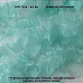 Turquoise dreamy organza mesh fabric for DIY flower bouquet wrapping and florist decor - 50x130cm 1 Piece/Pack / Green