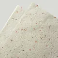 High-quality textured handmade paper with flower petals and hemp fibers for DIY gift wrapping - Dreamy Petal Paper / 50x70cm (5 Sheets/Pack) / White