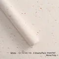 White hand-torn petal paper for flower wrapping made of premium wood pulp 50x70cm - Large (50*70cm) - 4 Sheets/Pack / White