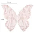 Alas de mariposa irisadas rosas para decoración de ramos con medidas detalladas - Estilo Flor de Cerezo / 1 paquete