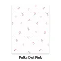 Floral wrapping paper with rose and pink polka dot pattern for bouquet gift decor - 10 Sheets/Pack (44*58cm) / Polka Dot Pink