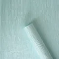High-quality light blue pleated crepe paper for flower wrapping and DIY floral crafts - Pleated Texture / 5 Sheets (60x60cm) / Light Blue