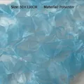 Light blue dream organza gauze for flower wrapping and DIY floral decoration - 50x130cm 1 Piece/Pack / Blue