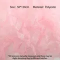 Pink organza mesh fabric variant for floral bouquet DIY wrapping and packaging material - 50x130cm 1 Piece/Pack / Pink