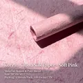 Getextureerd zachtroze Koreaans wolkenpapier voor bloemenverpakking en hobby - 50*45CM (ai-5 Vellen/Pak) / Zachtroze
