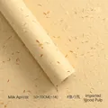 Creamy apricot textured wrapping paper with real flower petals, 50x70cm wood pulp sheets. - Thickened Upgraded Version (50*70cm, 4 Sheets/Pack) / Milky Apricot