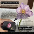 300ml Bordeaux Purple floral absorbent dye for coloring fresh flowers and bouquets - 300ml / Bordeaux Purple