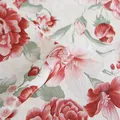 Papier cadeau floral élégant en relief pour emballages DIY et bouquets de fête des mères - Rouge Vin (6238016570808) / 8 Pièces/Paquet