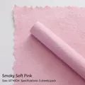 Smoky pink handmade texture wrapping paper with rustic hand-torn edges for flower bouquets - Small (55*40cm) / Smoky Pink