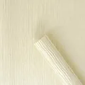 Beige hand-pleated crepe paper roll for elegant DIY floral gift wrapping and handmade crafts - Pleated Texture / 5 Sheets (60x60cm) / Off White