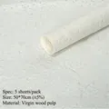 White textured flower wrapping paper, Gen 2 dreamy style, 50x70cm, 5 sheets per pack. - Second Generation Dream Series / 50x70cm (5 Sheets/Pack) / White