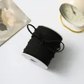 Rolle schwarzes Wildlederband für elegante Geschenkverpackungen und DIY-Bastelprojekte - 50 Yards / Schwarz