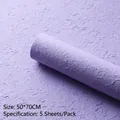 Premium textured romantic purple handmade art paper for flower bouquet wrapping 50x70cm - Large (50*70cm) - 5 Sheets/Pack / Romantic Purple