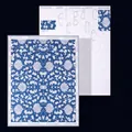 Hochwertiges Blumenwickelpapier im blau-weißen Porzellanstil für Blumensträuße - Stil B - Stil B / 10 Stück/Packung