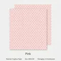 Koreaanse stijl roze polka dot bloem inpakpapier gemaakt van Fenghua papier 48x52cm - Roze / 10 Vellen/Pak