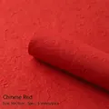 Vibrant red handmade textured Dongba paper for flower bouquet wrapping 50x70cm 5 sheets - Large (50*70cm) - 5 Sheets/Pack / China Red
