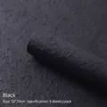 Handmade black texture paper roll for artistic flower wrapping and craft projects - Large (50*70cm) - 5 Sheets/Pack / Black
