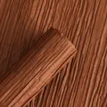 Brown handmade pleated flower wrapping paper with high-density vertical texture - 5 Sheets/Pack / Caramel color