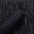Premium black pleated crepe paper roll for professional flower bouquet and gift wrapping DIY - 5 Sheets/Pack / Black