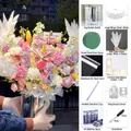 Kit bouquet di fiori con ali elettriche fai da te include motore secchio e ali - Silver Small Material Kit / Secchiello argento piccolo + Ali piccole + Accessori