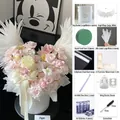Kit fai-da-te per bouquet di fiori con ali d'angelo elettriche e accessori vari - White Large Material Kit