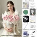 Kit fai-da-te per bouquet di fiori con ali d'angelo elettriche e dettagli materiali - Six-Wing Electric Material Kit