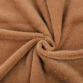 Zachte bruine pluche gevlokte stof voor bloemboeketverpakking en bloemsierkunst. - 50x170cm / Bruin