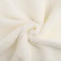Zachte crèmewitte pluche stoftextuur voor professionele bloemenboeketverpakkingen - 50x170cm / Broken Wit