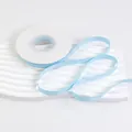 Light blue double-sided matte ribbon roll for gift wrapping and flower bouquets - 1cm (20 Yards) / Sky Blue