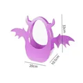 Purple devil-themed Halloween flower gift basket with wings, 33x20x10.5cm dimension details - Pack of 2 (20.5*10.5*33cm) / Purple