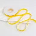 Bright yellow double-sided matte satin ribbon for flower wrapping and gift packaging - 1cm (20 Yards) / Yellow Moon
