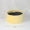 Yellow plush flower box hug bucket with 25.5cm diameter for florist diy floral design - 25.5*12CM / Warm Yellow (No Decoration)