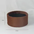 Premium brown plush flower hug bucket gift box for DIY floral arrangements 25.5x12cm - 25.5*12CM / Caramel (No Decoration)