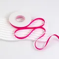 Hot pink double-sided matte satin ribbon for gift wrapping and floral decoration. - 1.0cm x 20 Yards / Raspberry