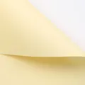 High quality pale yellow waterproof solid color art paper for flower bouquet gift wrapping - Per Sheet / 15 Pieces/Pack (58x58cm) / Yellow And White