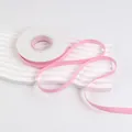 Elegant pink double-sided matte ribbon roll for floral gift box wrapping and DIY bows - 1.0cm x 20 Yards / Peach