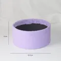 Soft purple plush flower hug bucket box for elegant DIY floral bouquet arrangements - 25.5*12CM / Purple (No Decoration)