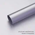 Premium double-sided matte metallic silver wrapping paper for DIY flower bouquets, 10 sheets - Matte Silver (157G) / 58x44cm (10 Sheets/Pack)