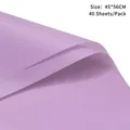 Light purple waterproof cicada wing film floral wrapping paper for bouquet packaging, 40 sheets - Waterproof Cicada Wing Film / 45x56cm (40 Sheets/Pack) / Light Purple