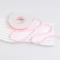 Soft pink double-sided matte ribbon for decorative gift wrapping and floral bouquets - 1.0cm x 20 Yards / Light Pink
