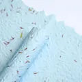 Handmade light blue petal paper for flower bouquet wrapping and creative floral crafts - 38x50cm (5 Sheets/Pack) / Aqua Blue